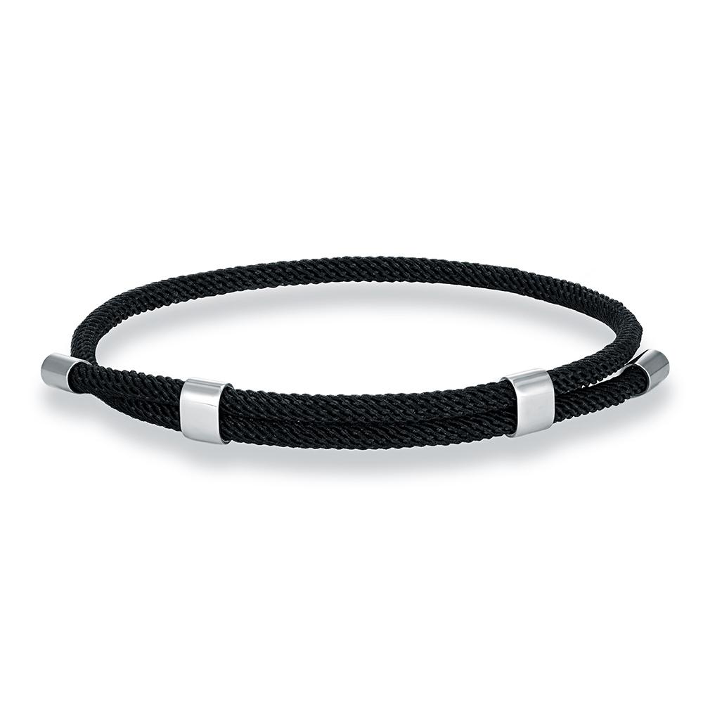 Simple Men Women Bracelet 3mm Durable Marine Rope With Polished Steel Closure Jewelry Summer Beach Gifts