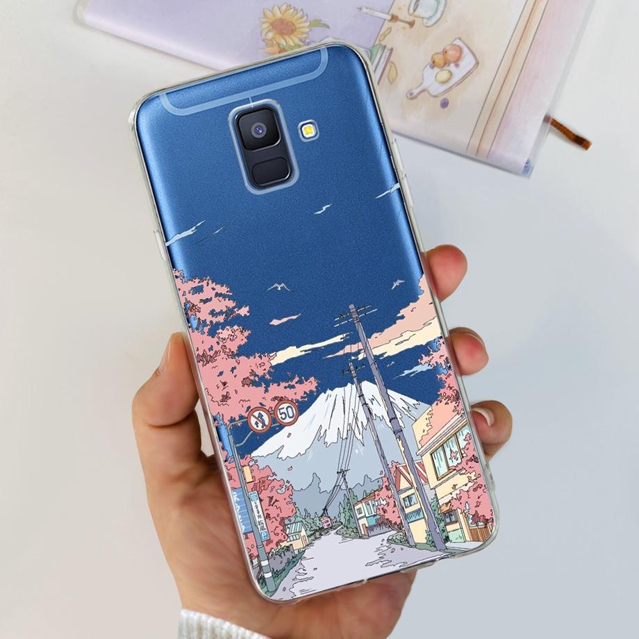 Coques For Samsung Galaxy A6 2018 phone back case SM-A600 A600F for samsung A6 plus 2018 A605 A605F A6+ Fundas protective Cover