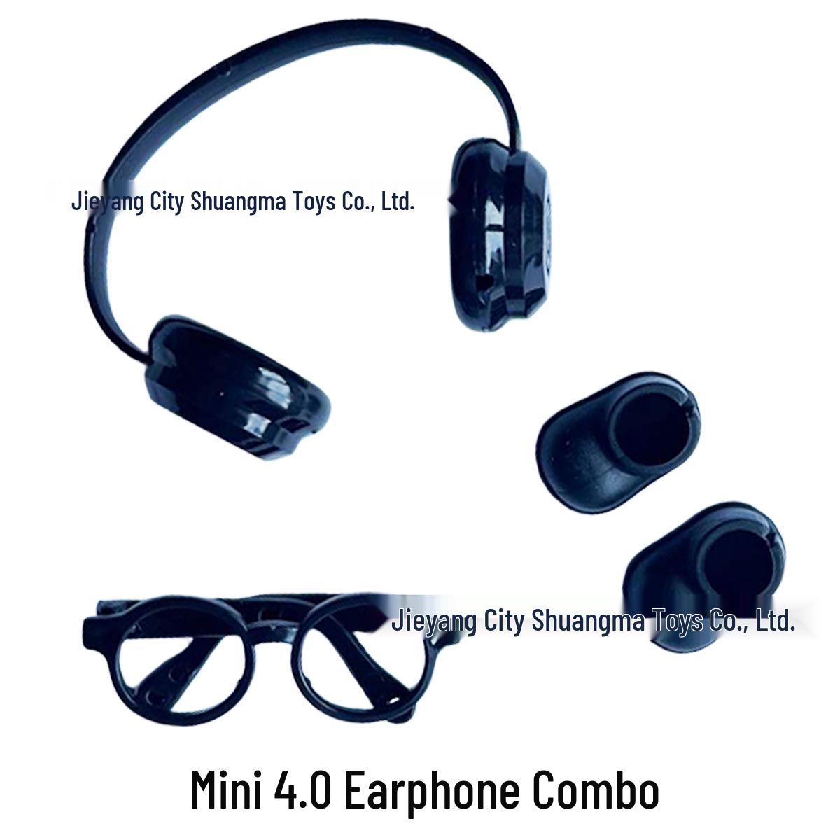 Плюшевая кукла Labu LABU 4.0 с наушниками, очками и обувью, набор Headset Combination чёрный