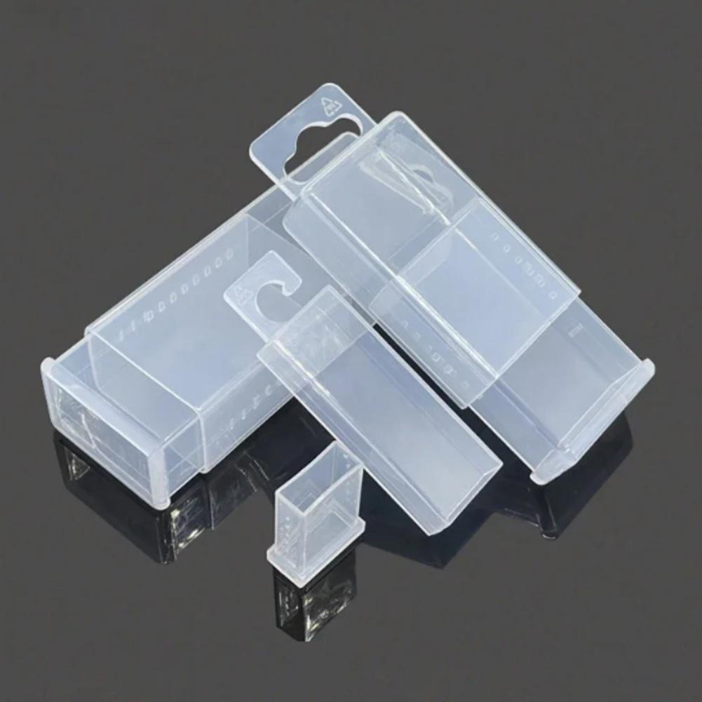 Twist Drill Bits Milling Cutters Storage Boxes Transparent Empty Box Plastic Toolbox Rectangular Telescopic Box Tools Accessorie