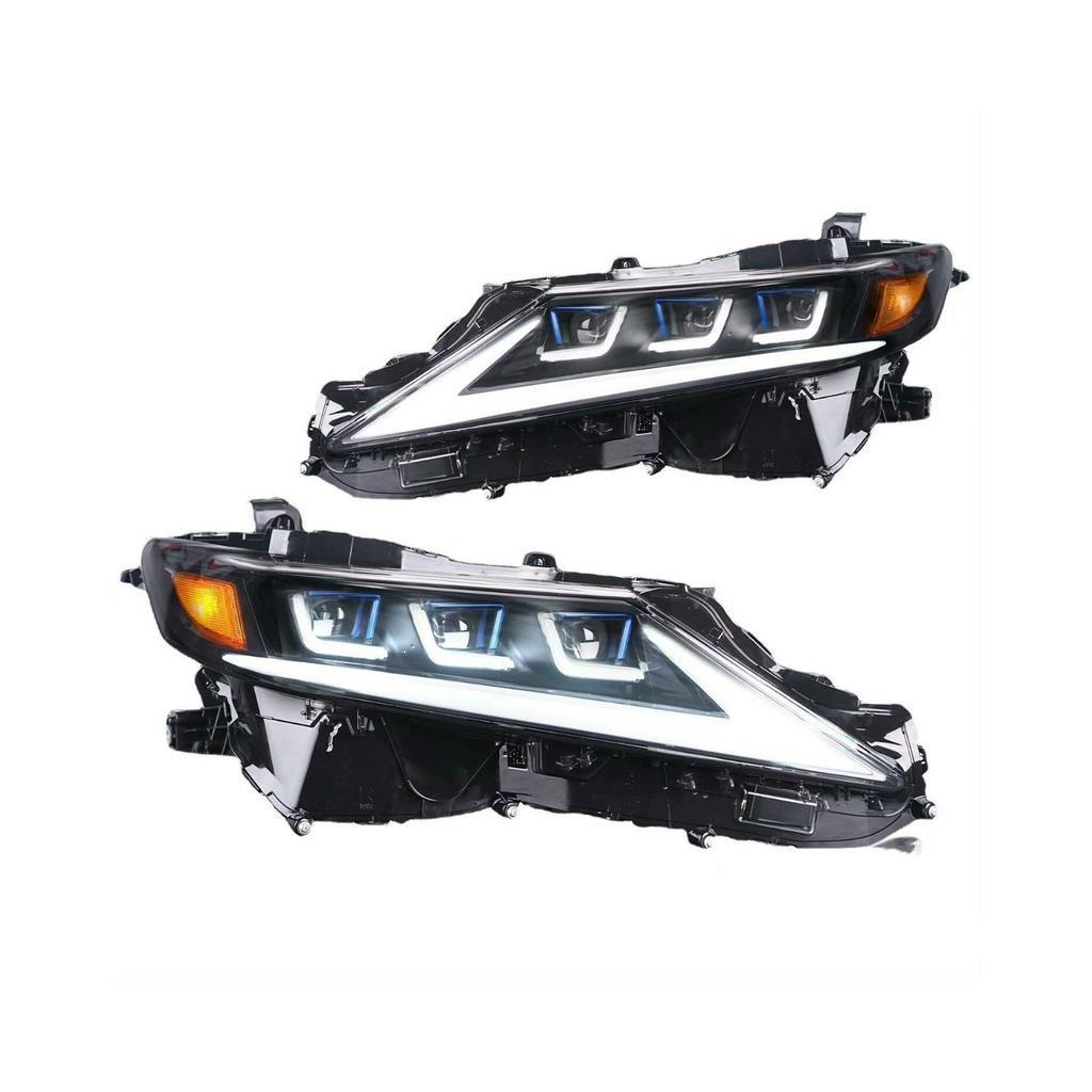 LED Headlight Assembly for 2018-2020 Toyota Camry (US Version, Three-Lens, White)