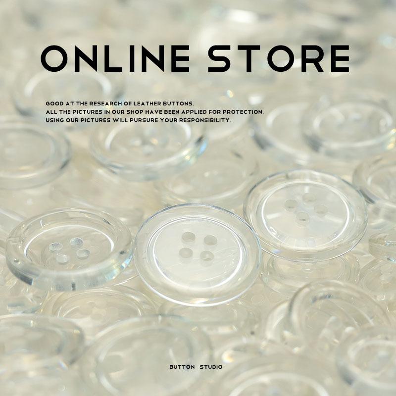

5Pcs Fully Transparent Four-Eye Button Resin Clothing Accessories Knitted Cardigan Shirt Accessories Coat Buttons 1 #[PB231 four-eye transparent white] 11mm