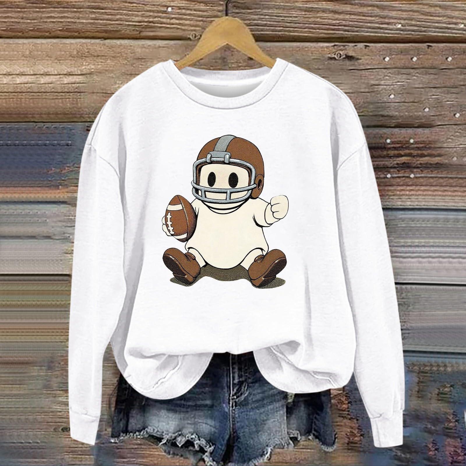 

Женская модная толстовка с длинным рукавом, принтом на Хэллоуин и круглым вырезом XL белый