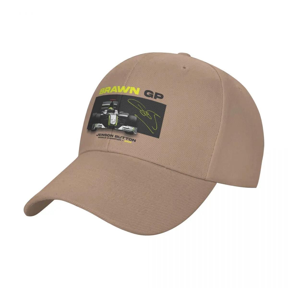 

Jenson Button - Brawn GP Baseball Cap Luxury Hat Rugby tactical cap Trucker Cap Women s Beach Outlet 2025 Men s