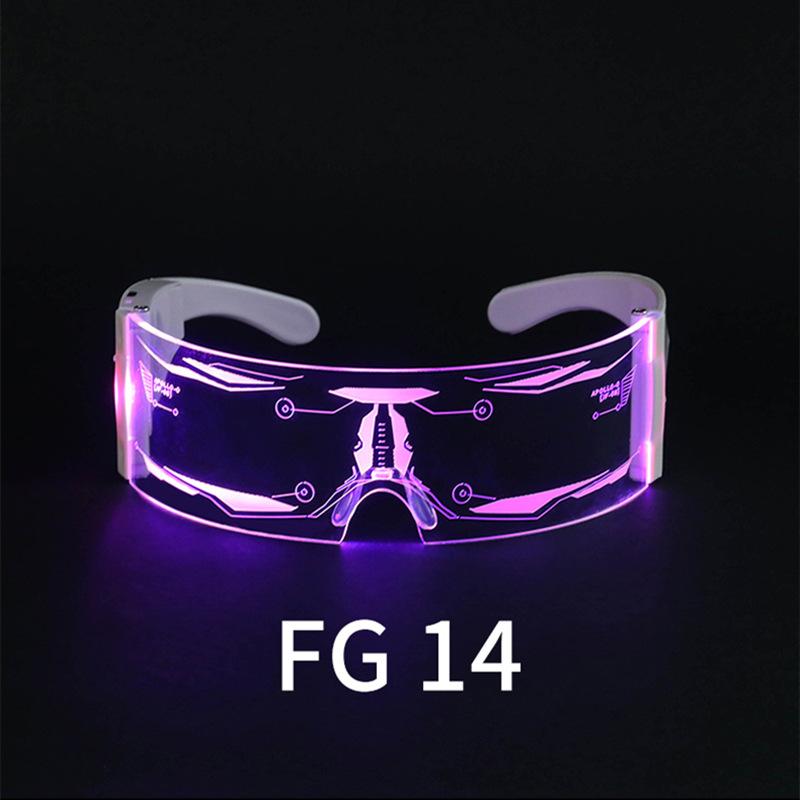 LED-Licht Leuchtende Brille Tide Future Technology Sense Bar Jumping Disco Flash Ladende Brille