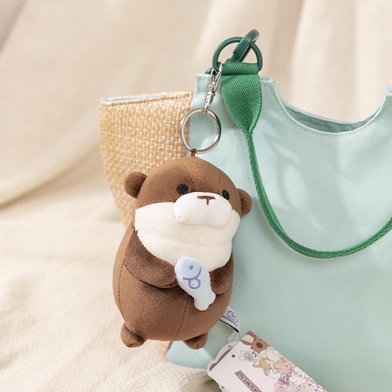 Adorable Ussou Sauce Water Otter Plush Keychain Doll Super Soft Comfort Toy Gift