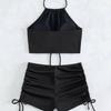 Nylon Bikini Swimsuit For Women With Padded Top And Classic Cut For Beach And Water Sports