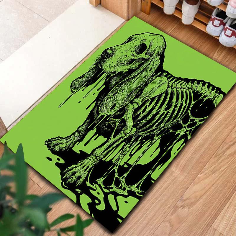 Green mucus animal Pattern Square Carpet,Area Rug,Carpet Rug for Living Room Bedroom Sofa Playroom Decor,Non-slip Floor Mat,Holiday Birthday Gifts