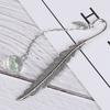 Flower Specimens Bookmark Pendant Metal Book Mark School Office Supply