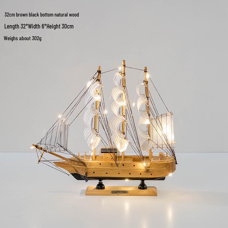 Sailboat Ornament: Creative Home Décor for Living Room, Wine Cabinet, Graduation Gift, or Office Desktop