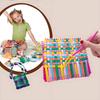 Elastic Rope Coil Weaving Set Crochet Multicolored Diy Handmade Arts and Crafts String Tool Kids Gift