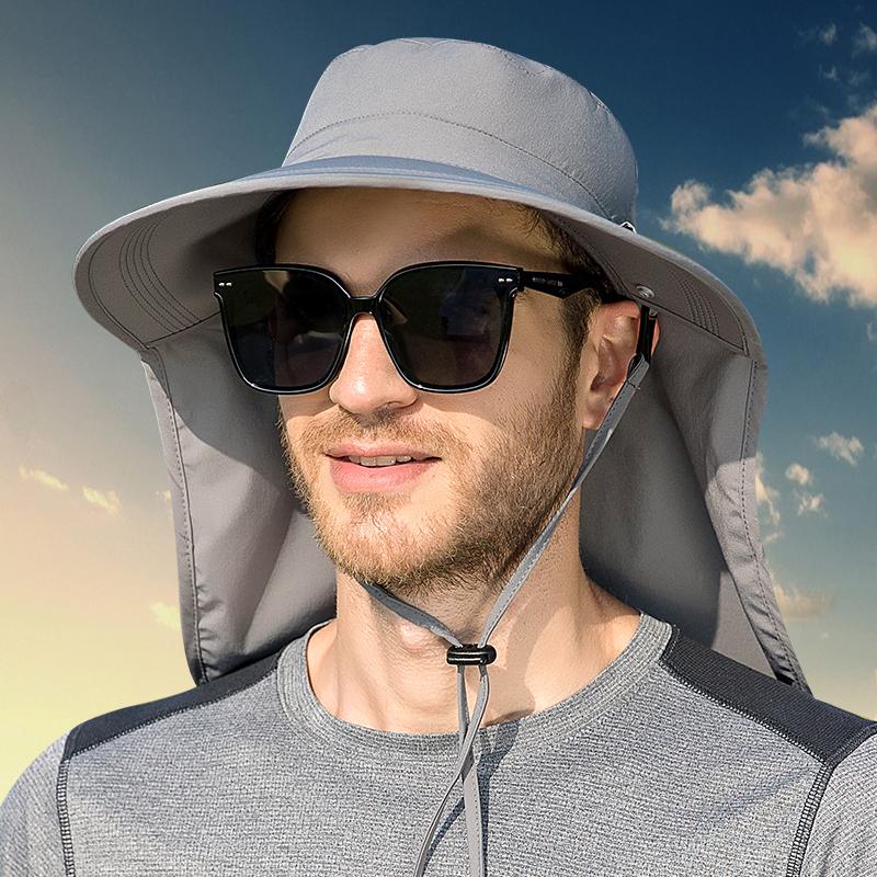 Foldable Sun Bucket Hats Cap Fishing Outdoor Sun Protection Hats for Men & Women Mens