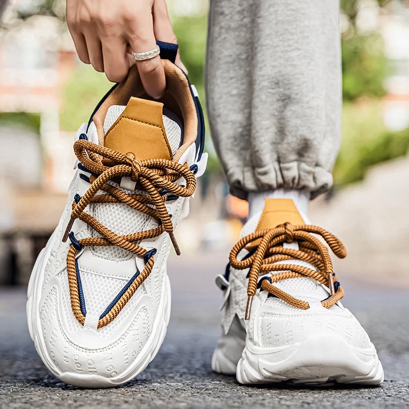 New Fashion New Men's Fashion Casual Low Top Sports Shoes Students Thick Sole Comfortable Sneakers Boys Male Classic Breathable Basketball Shoes