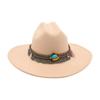 Dance French Flat-Brimmed Cowboy Hat Premium Ethnic Style Tourism Shade Stage Jazz Hat