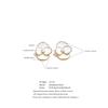 Eetit White Enamel Pearls Flower Stud Earrings for Women Golden Stainless Steel Daily Fashion Jewelry Recommend Gift
