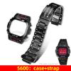 Mod kit DW5600 mecha metal case stainless steel strap For Casio G-SHOCK DW-5600 GW-B5600 GMW-B5000 Men Replaces bezel bracelet