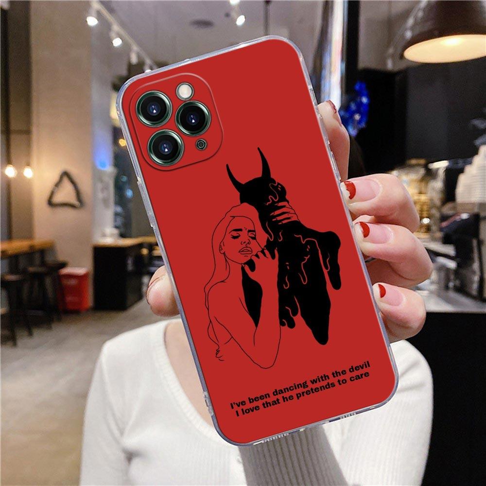 Przezroczyste etui na telefon do Apple iPhone 12 11 13 Pro Max mini XS X XR 7 8 Plus SE Etui pokrywa Gorętsze niż piekło Seksowna kobieta diabeł
