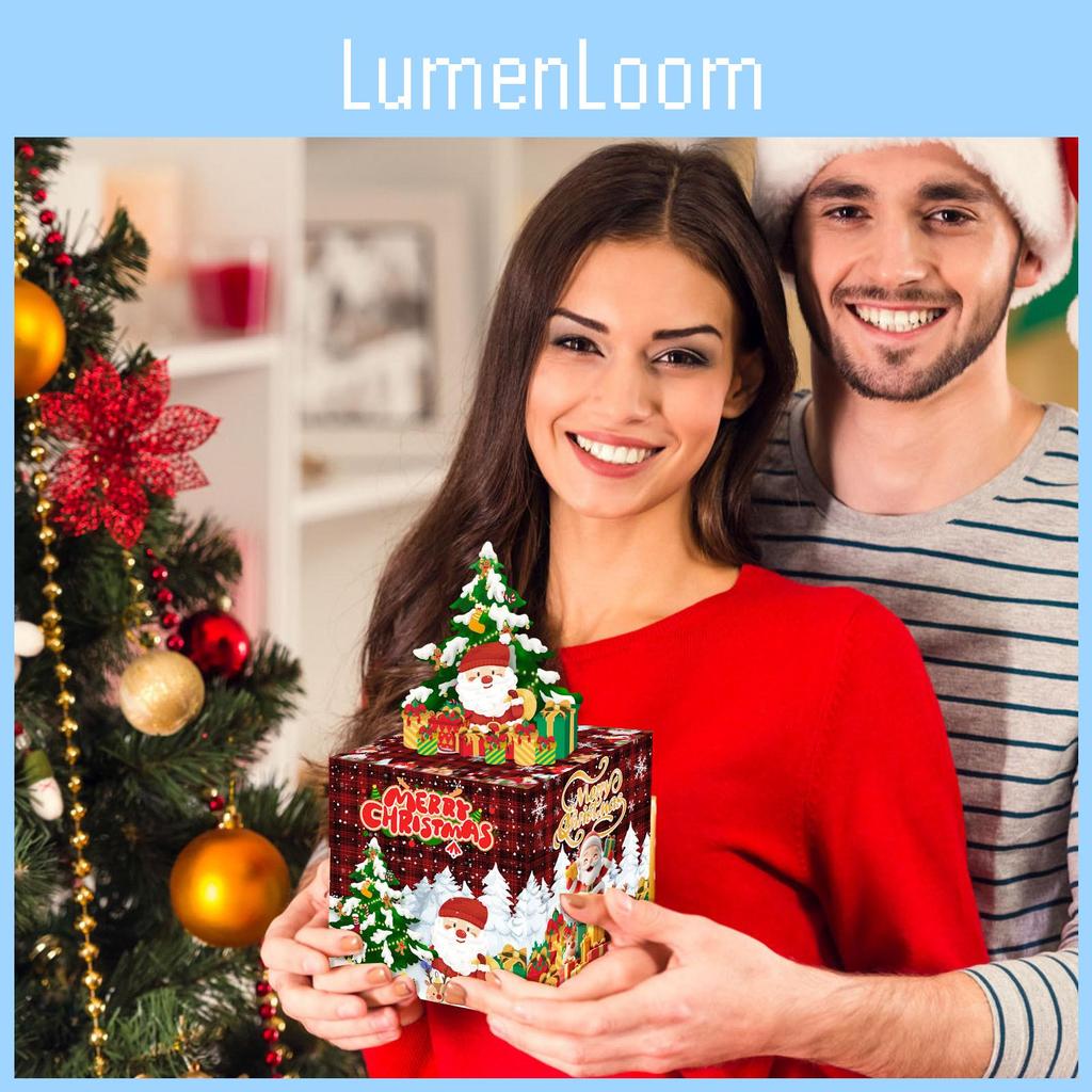 Party Gift Christmas Box With Red Plaid Pattern Festive Decor And Gift Exchange