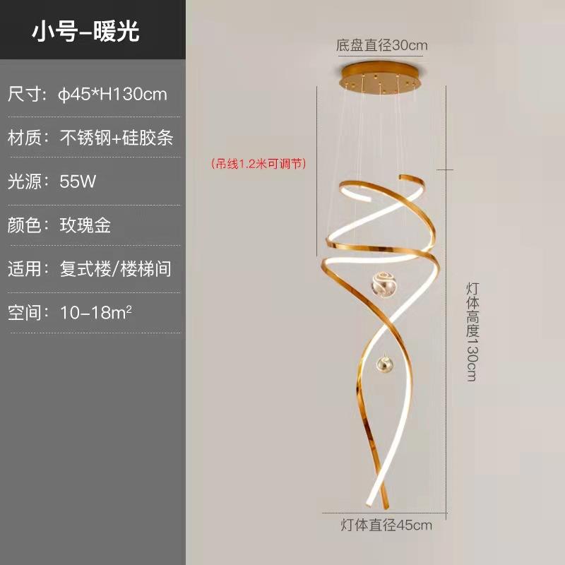 Villa Stair Home Living Room Decoration Chandelier Pendant Ceiling Lamps Dining Dine Room Indoor Lighting Hanging Light Fixture