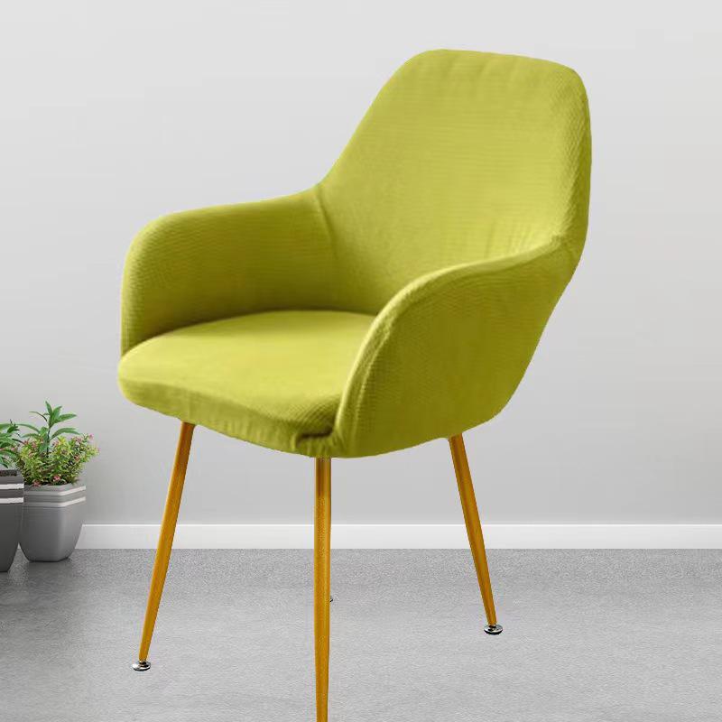 Elastisk stoltrekk i europeisk stil for stoler med høye armlener - Nordisk minimalistisk design for uregelmessig spisebord.