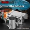 Water-proof Umbrella Clamp Bracket Anti-rust Deck Umbrella Mount Sturdy Umbrella Stands Bench
