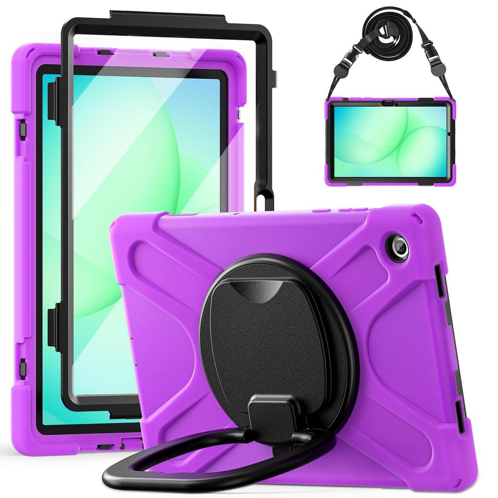 Samsung A11 Plus/X230 Tablet Protective Case with Silicone PC Stand, 8.7" Shell