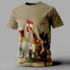 Funny Men's T Shirt Animal Chicken Print Summer Casual Short Sleeve Tee Street Fashion O-Neck Pullover Men's Oversized Clothing