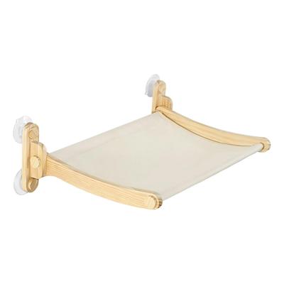 Cat Window Perch Suction Cup Cats Seat Bed Wooden Kitten Perch for Kittens Indoor Home Apartment Living Room Wall Bedroom Corner