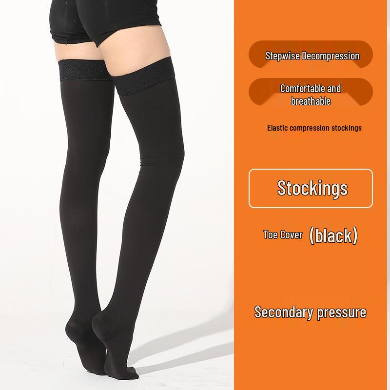 Non-Slip Over-the-Knee Compression Sports Stockings with Silicone Grip