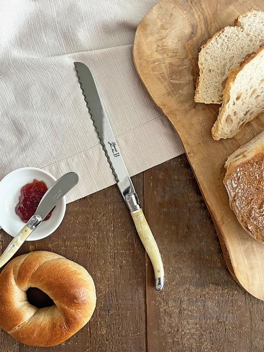 

LAGUIOLE Janneron Laguiole Хлібний ніж Мармурово-бежевий single type