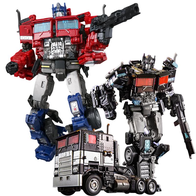 Transformation Toys Optimus Prime YS04A Action Figure Movie Series Model Alloy Plastic Robot Deformed Cars Festival Gifts