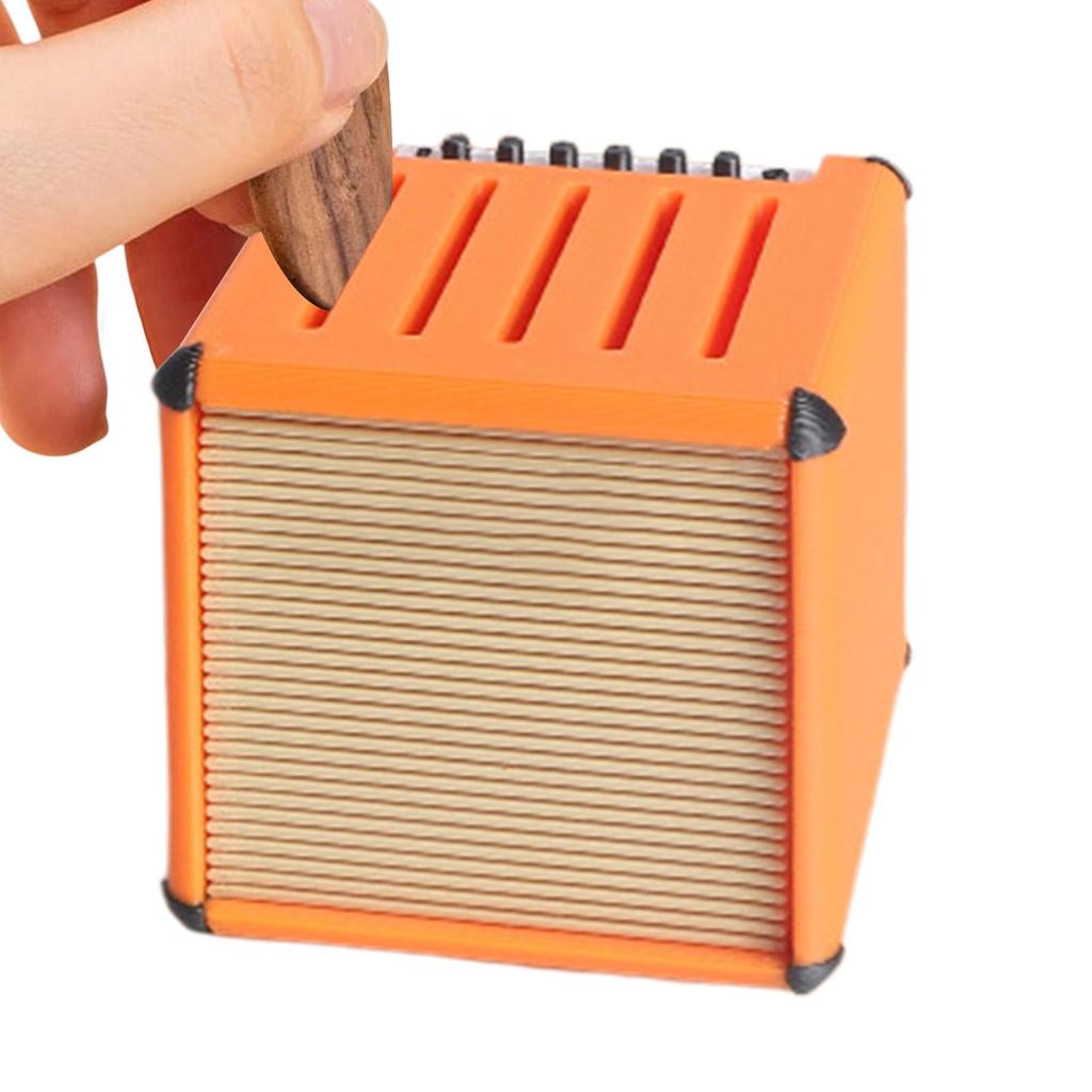 3D Printed Guitar Pick Holder with 5 Slots for Guitar Accessories Large Capacity Amp Shape Guitar Picks Organizer Picks Storage