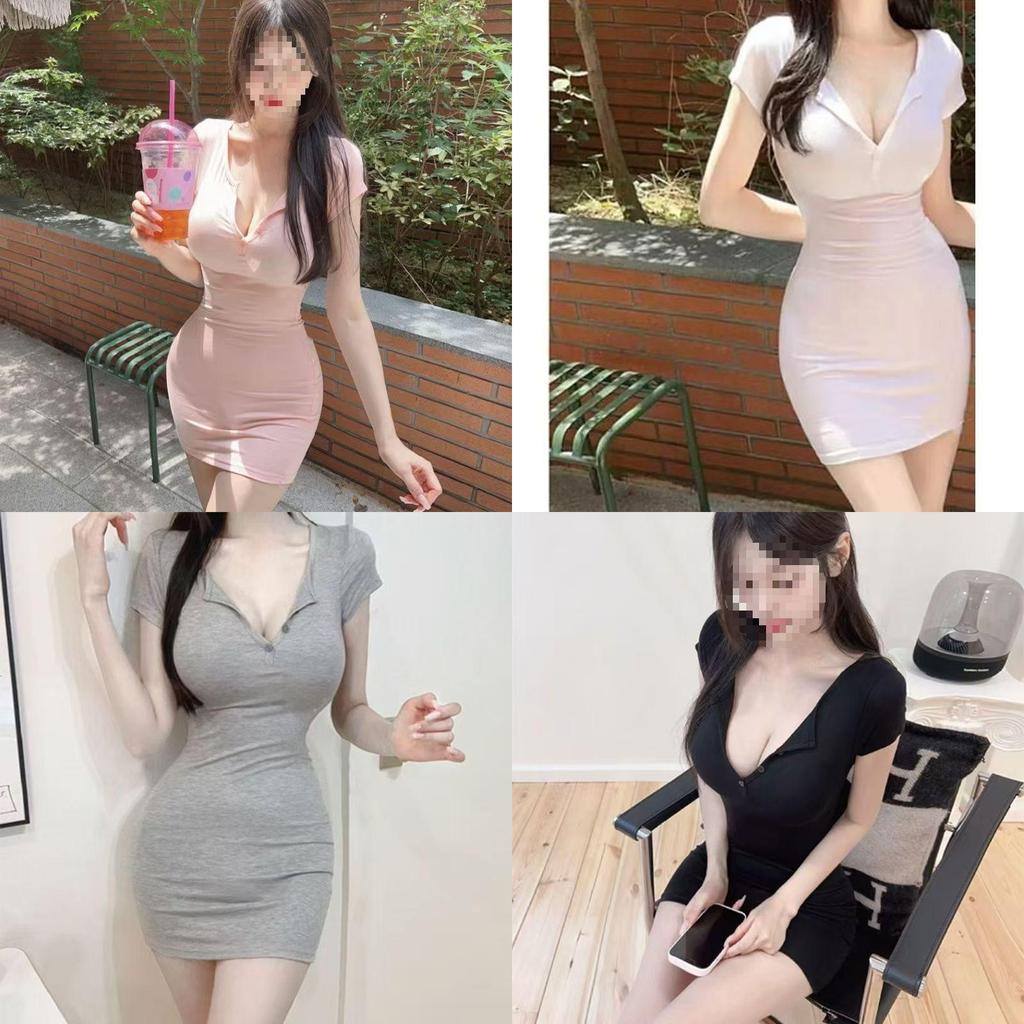 Pure Desire Korean Short Bodycon Dress With Knit Fabric For Summer Fashion