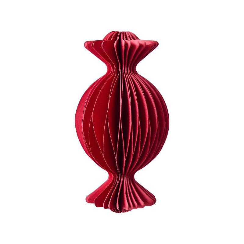 NUCHI Christmas Tree Ornaments: Origami Honeycomb Snowman Ball Pendants