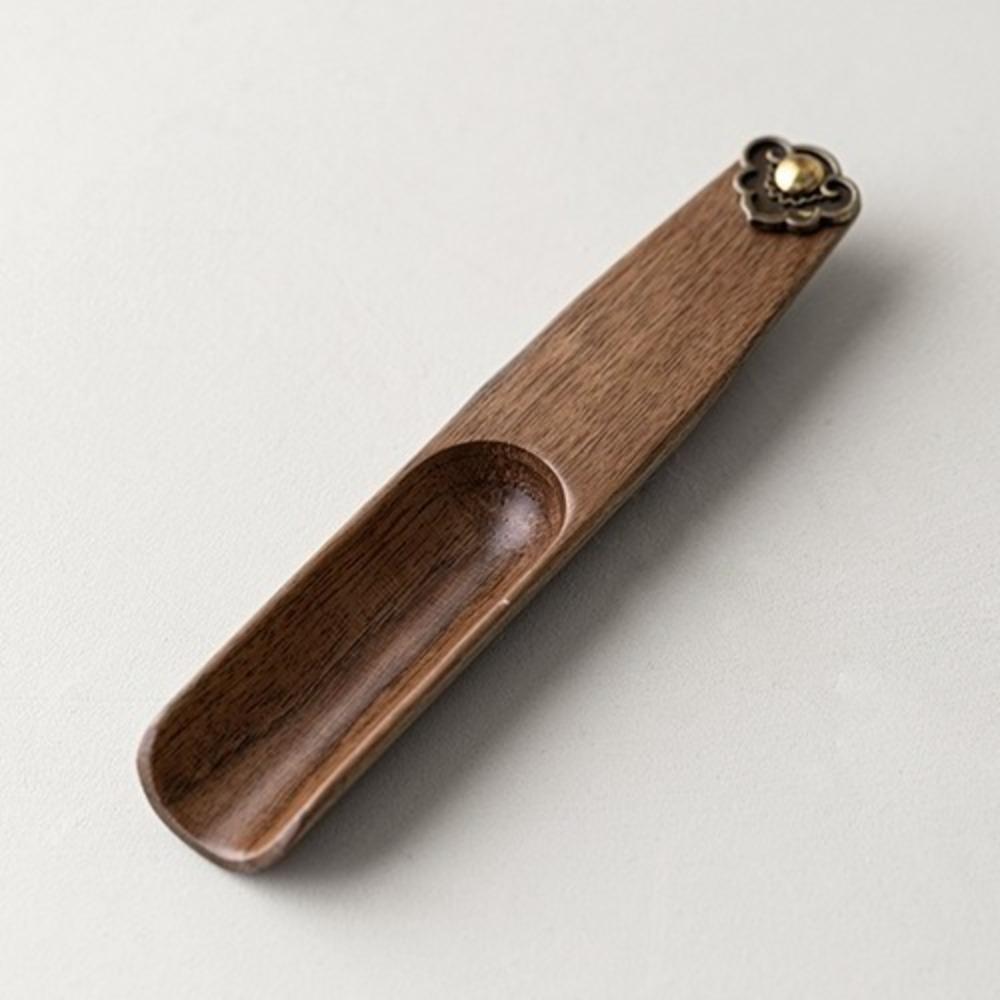 New Ebony Wenge Wooden Matcha Spoon Heat-Resistant Traditional Japanese Chashaku Handmade Tea Sticks Kitchen Tool