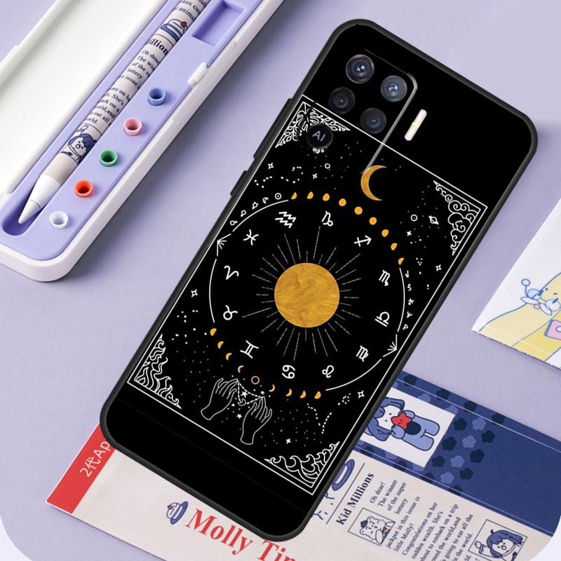 Witches Moon Tarot For Oppo A40 A60 A80 A94 A74 A54 A15 A18 A38 A58 A78 A98 A16 A76 A96 A57 A17 A77 A5 Pro Case