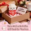 Ornement Poupée Tasse à Café au Crochet Décoration de Pièce de Maison Poupée Café Énergie Positive Tricotée à la Main Avec Carte Cadeaux de Noël