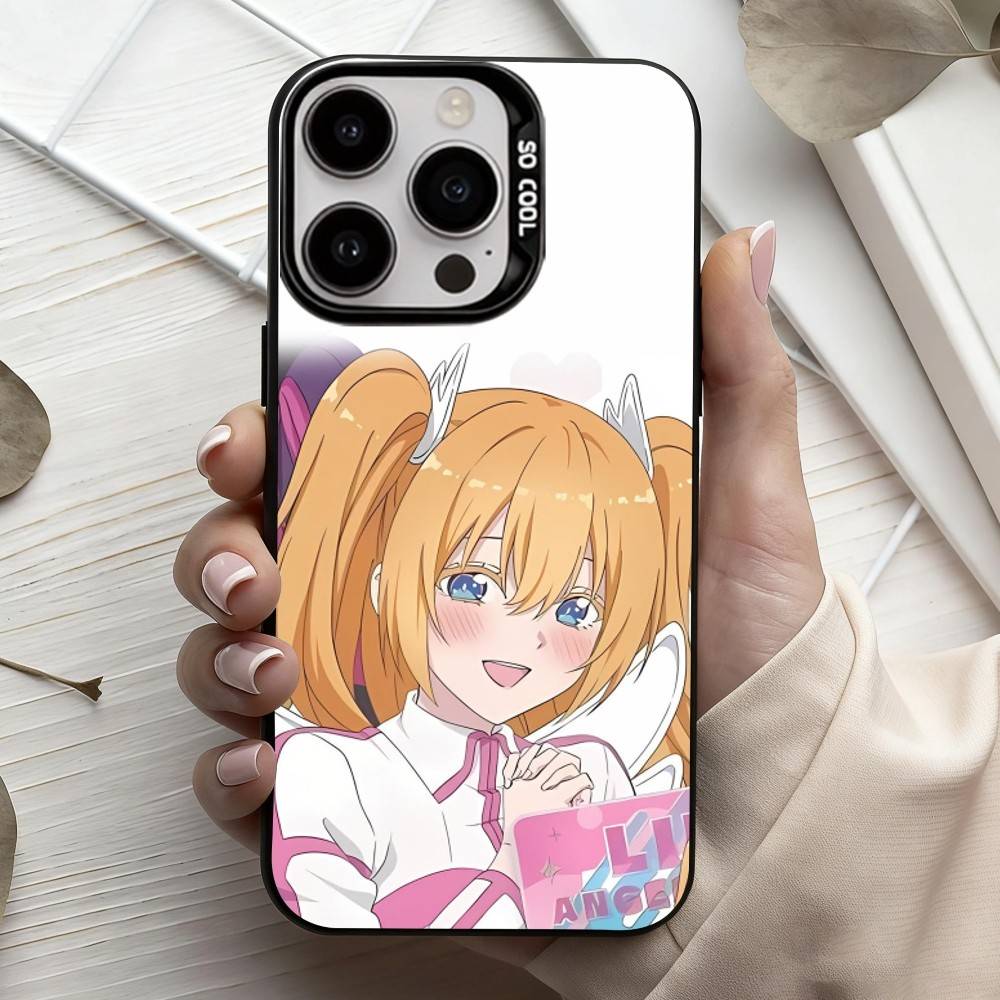 2.5 Dimensional seduction Amano Ririsa  Phone Case For iPhone17,16,15,14,13,12,11 Plus,Pro Max Black Candy silver phone case