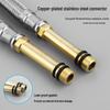 304 Stainless Steel Braided Flexible Hose - Single Head Kitchen Sink Cold/Hot Water Inlet Tube