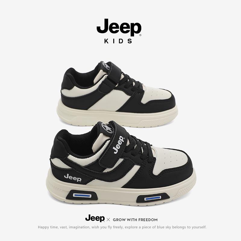 Jeep Girls' Waterproof Leather Skate Shoes - 2025 Autumn/Winter Trend