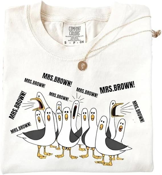 Custom Seagulls Teacher Shirt, Funny Teacher Tee, Teacher Appreciation Gift 4XL