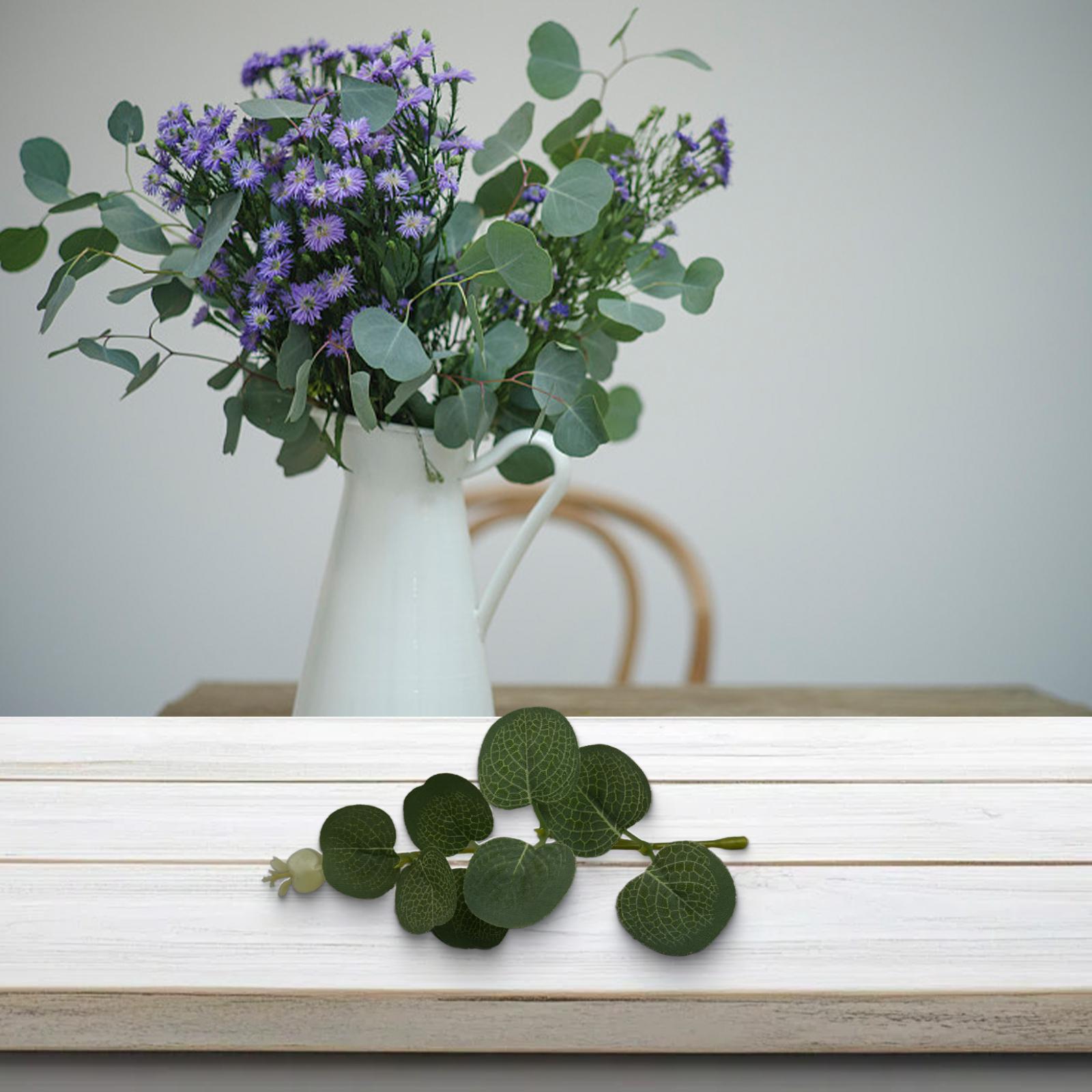 Artificial Greenery Artificial Eucalyptus Stems Realistic And Natural Three-dimensional Texture Indoor Decoration China Mainland