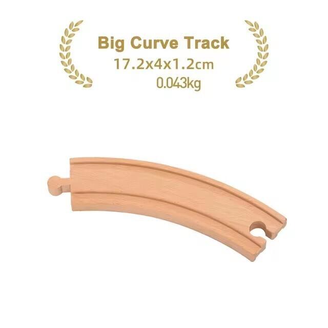 All Kinds of Wooden Track Accessories Beech Wood Railway Toys Fit For Brand Wooden Train Tracks Education Toys For Children