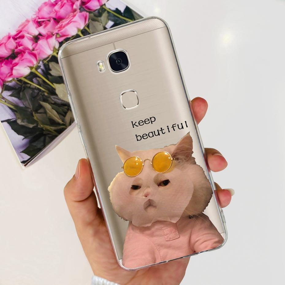 Lovely Printing Case For Huawei GR5 KII-L22 KII-L21 / GR5 2017 BLN-L21 BLN-L22 Soft Silicone TPU Back Cover Phone Cases