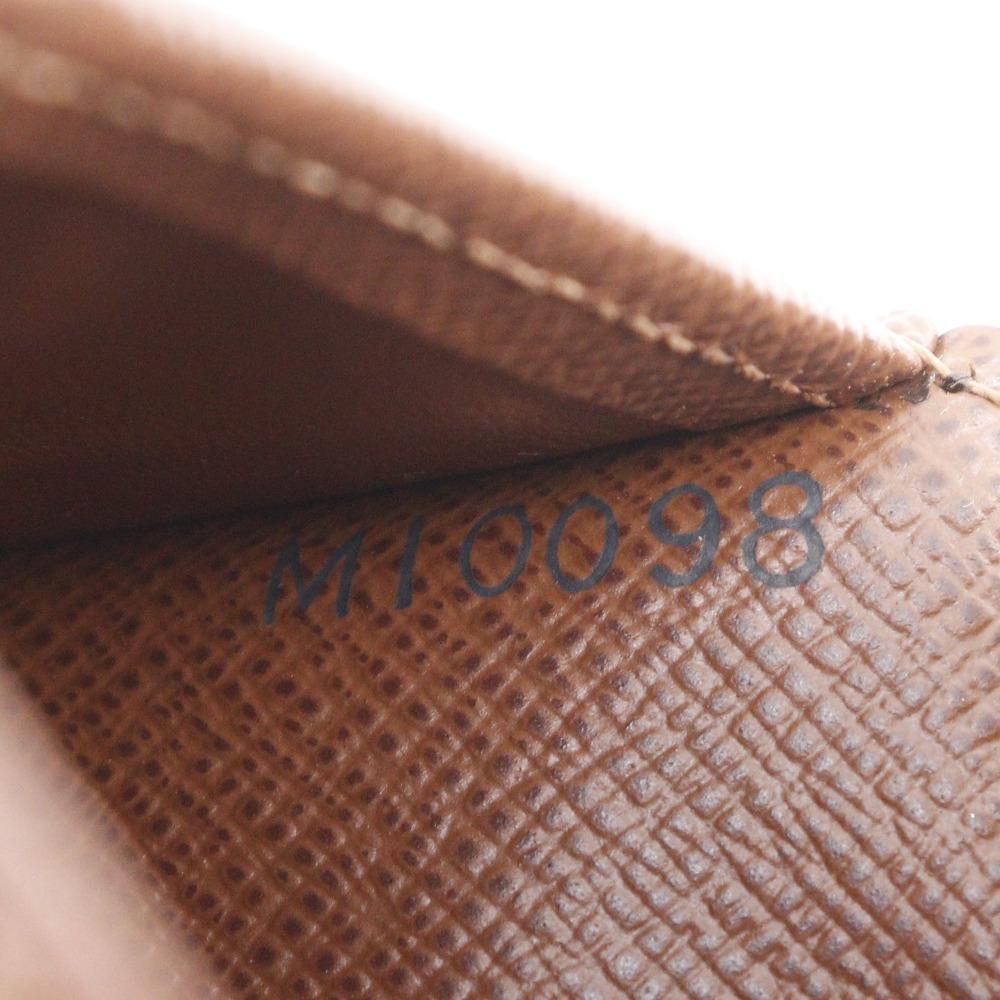 LOUIS VUITTON Porto 2 cult Vertical Pass case M60533 Pass holder Brown Monogram canvas unisex Used