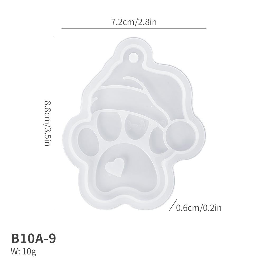 Epoxy Resin Mold Personalized Christmas Tree Hanging Tags Diy Pendant Silicone Mold Multifunctional Resin Crafts Jewelry Mold