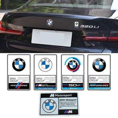 50. výročí M Power Auto Dekorativní hliníkové samolepky pro BMW E90 F10 E92 F30 E46 E87 E39 E60 G20 F20 E36 M3 M5 X3 X5 X6