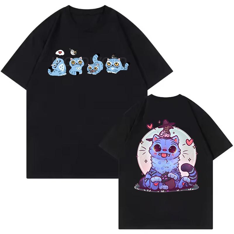 

Printed tiger T-shirt for men and women, Harajuku O-neck casual shirt gift, cute tiger fashion summer short sleeved T-shirt XS