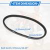 Motoforti Drive Belt Compatible for YP250 for Majesty 250 1995-2006, Wear-Resistant Rubber Fiber Black Powersports V-Belt