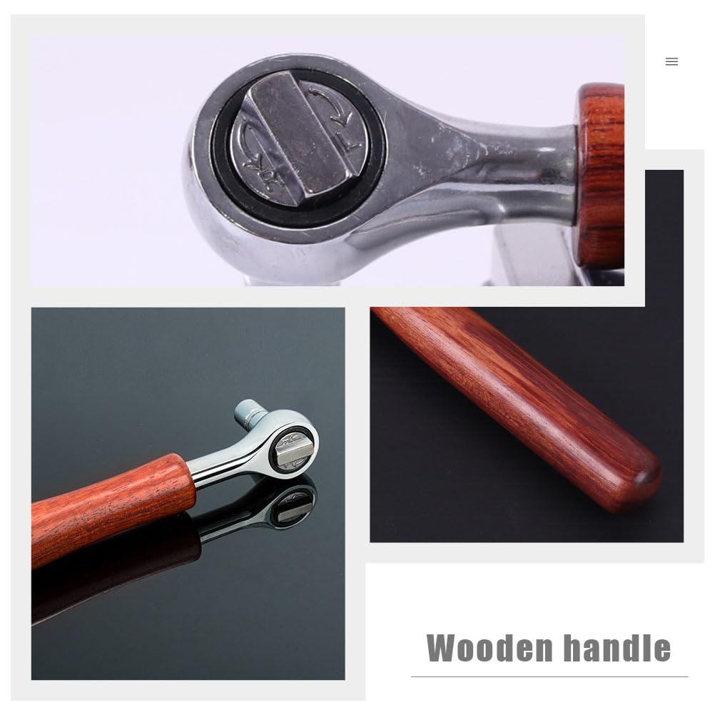 Iplusmile Guzheng Stimmratsche Holz Massiv Stimmung Stimmwirbel Saiteninstrument Musikinstrument Zubehör (Koreanische Zither) Schraubenschlüssel, Typ, 17,5 cm,